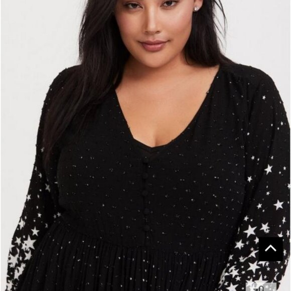Torrid Maxi Clip Dot Dress - Picture 3 of 6